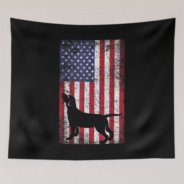 Item preview, Black Lab Shirt Labrador Retriver USA American Flag Shirt designed and sold by Goleon12.