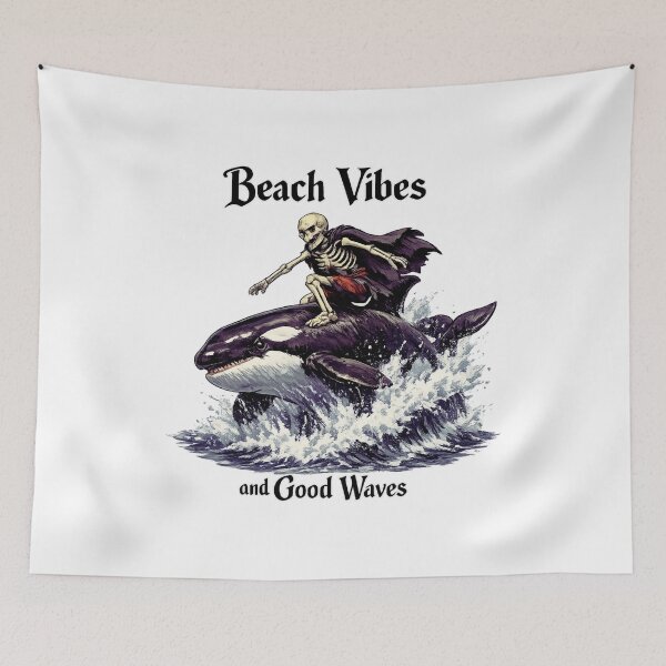 Item preview, Beach Vibes and Good Waves designed and sold by LuveraxArt.