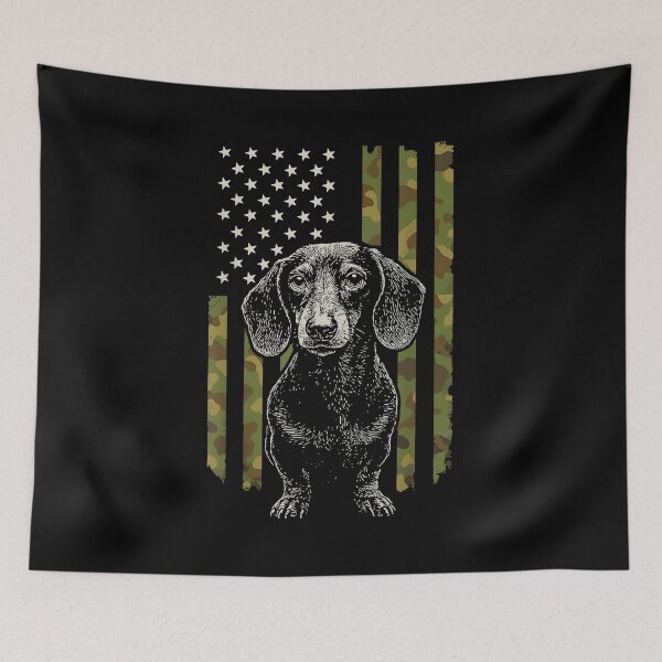 Item preview, Dachshund US Flag designed and sold by Goleon12.