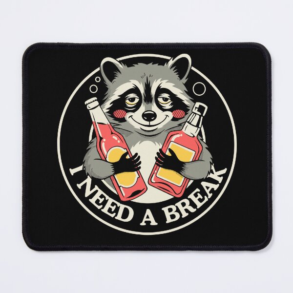 Item preview, I Need a Break – Trashed Panda designed and sold by Eoli Studio.
