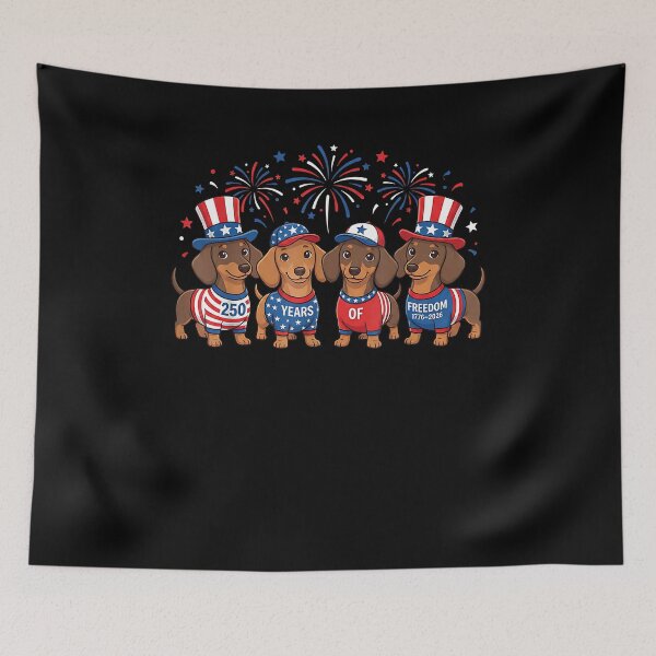 Item preview, 250 Anniversary USA Shirt Dog Dachshund 4th of July designed and sold by Goleon12.