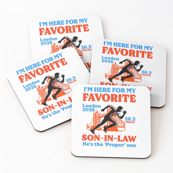 Item preview, London 2026 Marathon Supporter - Favorite Son-In-Law Running Gift designed and sold by Abibless1998.