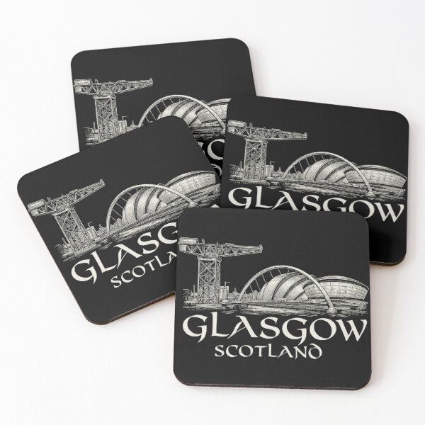 Item preview, Glasgow Scotland River Clyde Art - Finnieston Crane & SEC Skyline designed and sold by Loom on the Loch.