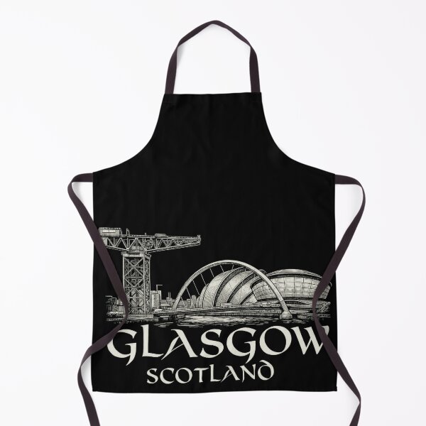 Item preview, Glasgow Scotland River Clyde Art - Finnieston Crane & SEC Skyline designed and sold by Loom on the Loch.