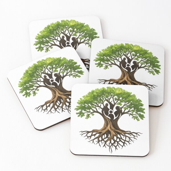 Item preview, Family Tree of Life – Love Roots Nature Spiritual Design designed and sold by bloomandbeads.eu.
