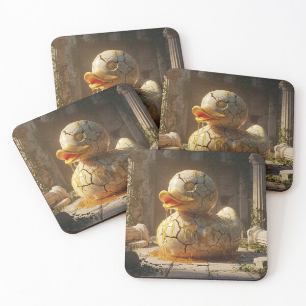 Item preview, The Fallen Idol: Bleeding Marble Duck designed and sold by DuckOddity.