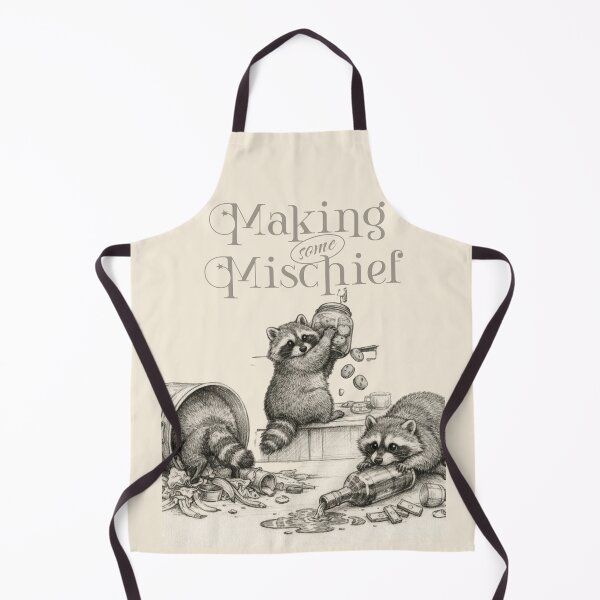 Item preview, Raccoons Making some Mischief Silly Trash Pandas designed and sold by dancingchickenstudio.