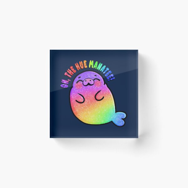 Item preview, Oh, The Hue Manatee designed and sold by Art by Morgan Campillo.