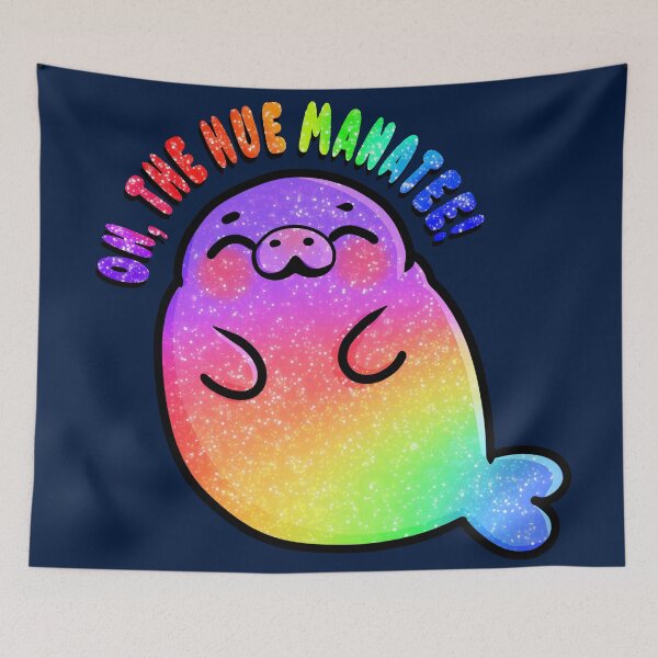 Item preview, Oh, The Hue Manatee designed and sold by Art by Morgan Campillo.