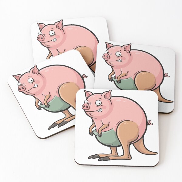 Item preview, CUTE CREATURES - PIGAROO designed and sold by Cosmic Pop Lab.