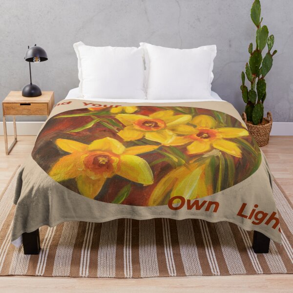 Item preview, 	Find Your Own Light - Yellow Daffodil Floral Ellipse designed and sold by JurateArt-DK.