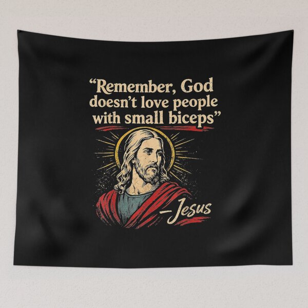 Item preview, Remember God Doesn’t Love People With Small Biceps designed and sold by DexertimaArt.
