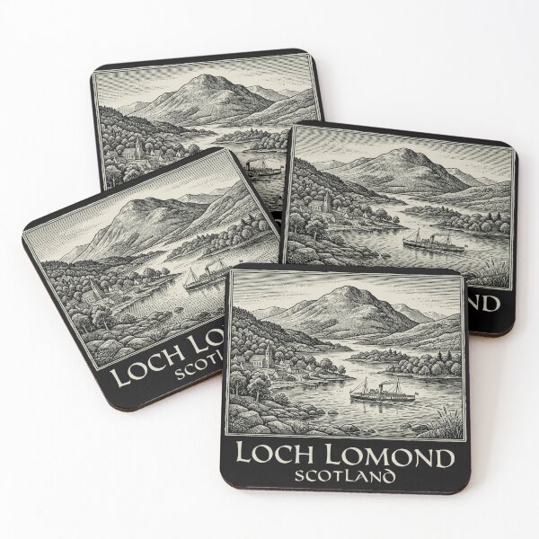 Item preview, Loch Lomond Scotland - Ben Lomond & Maid of the Loch Highlands Art designed and sold by Loom on the Loch.