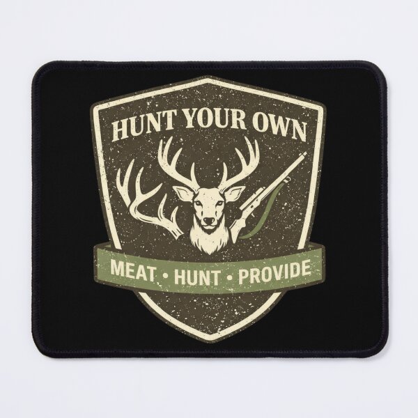 Item preview, Meat Hunt Provide Shirt – Hunting Badge Tee – Deer Hunting Shirt – designed and sold by WildWonderfulWear.