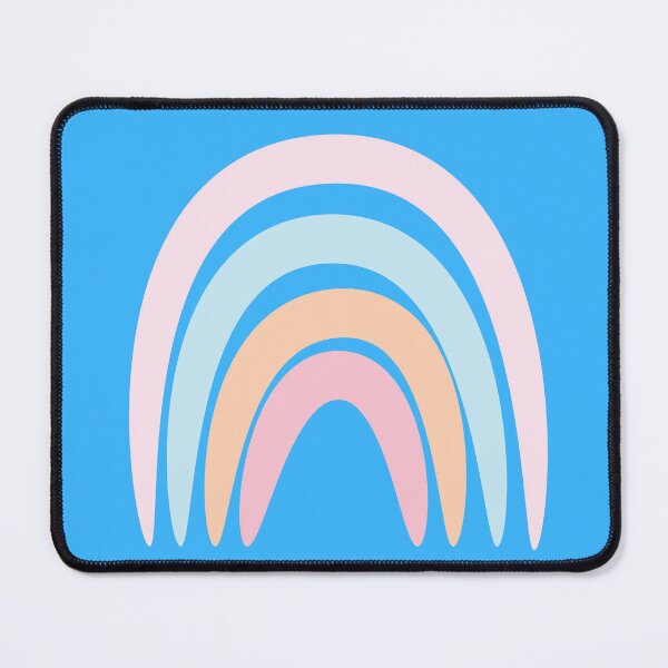 Item preview, Retro Rainbow in Sky Blue designed and sold by Ink & Print Store .
