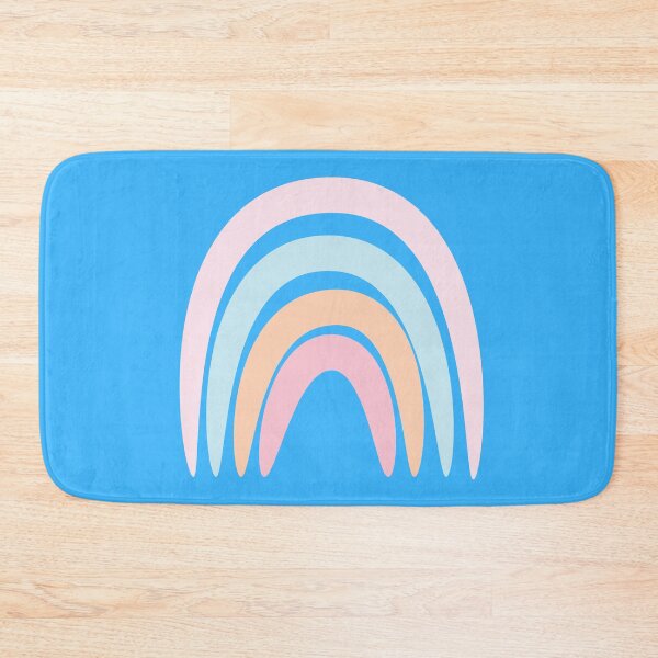 Item preview, Retro Rainbow in Sky Blue designed and sold by Ink & Print Store .