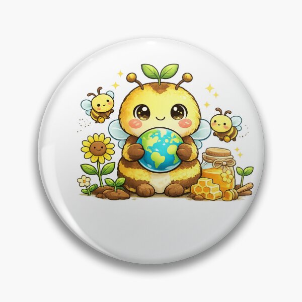 Item preview, Cute Eco Bee Holding Earth designed and sold by oli-ml.