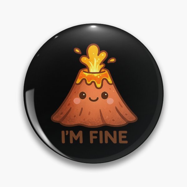 Item preview, Kawaii Volcano — I’m Fine designed and sold by DreamMachine69.