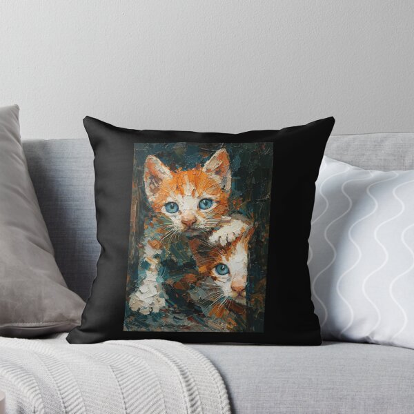 Item preview, Two Curious Kittens with Vibrant Blue Eyes designed and sold by caracatita75.