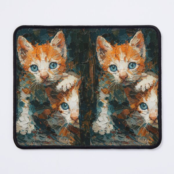 Item preview, Two Curious Kittens with Vibrant Blue Eyes designed and sold by caracatita75.