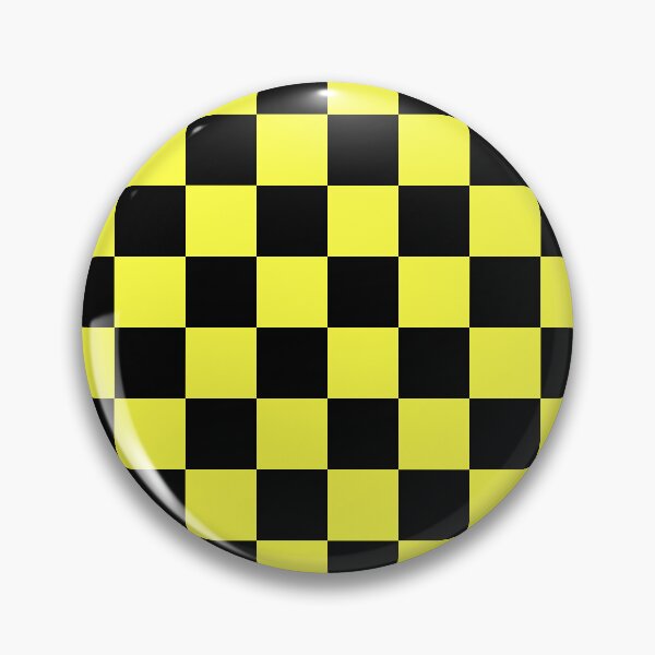 Item preview, Black and Yellow Checkerboard Pattern - Bold Retro Arcade Vibes designed and sold by Lainey1978.