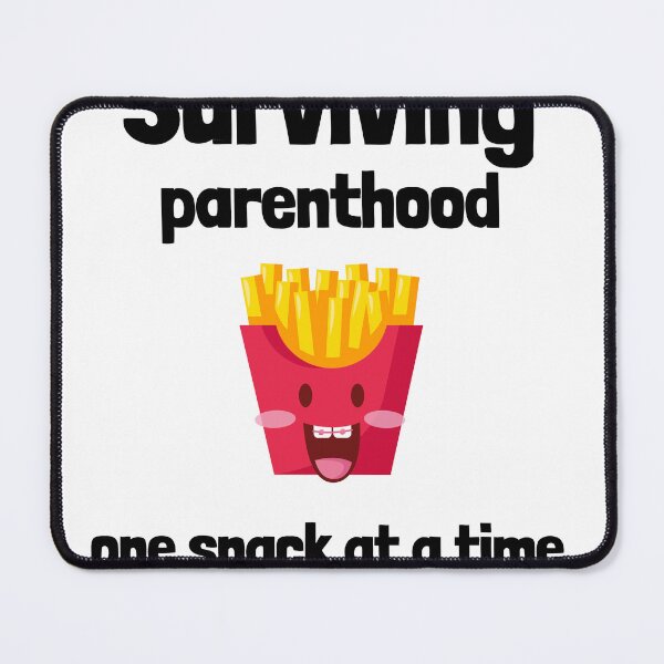 Item preview, Surviving Parenthood One Snack At A Time Funny Parenting Shirt designed and sold by DrakesTees.