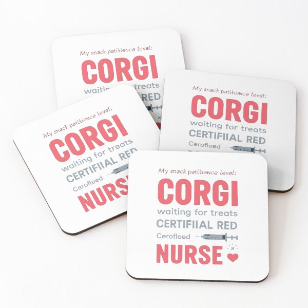 Item preview, Corgi Snack Time | Funny Nurse Life Quote & Cute Dog Illustration designed and sold by Corgi & co Shop.