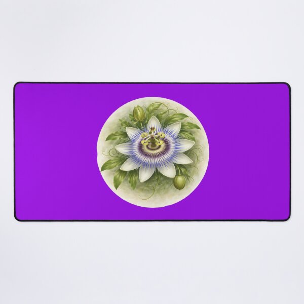 Item preview, Passionflower Majesty – Intricate Exotic Bloom Circle Design designed and sold by TheJoyfulPen.