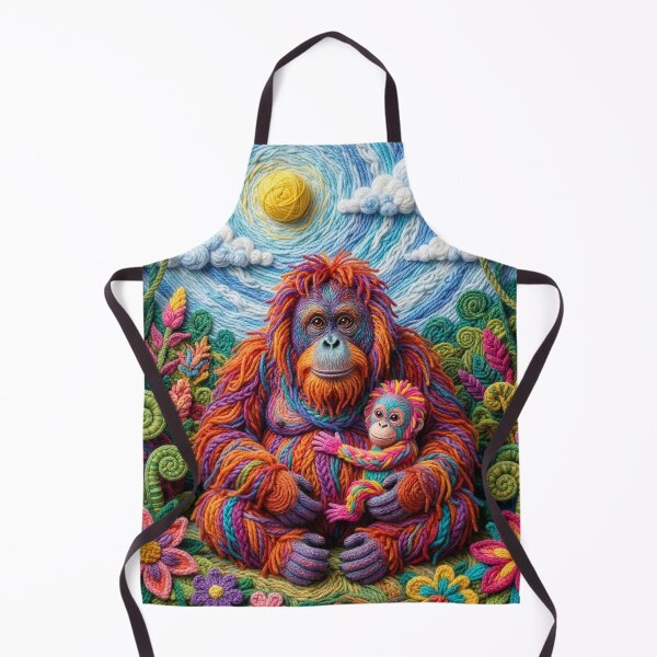 Item preview, Yarn Orangutan and Her Yarn Baby designed and sold by Tridentulus.