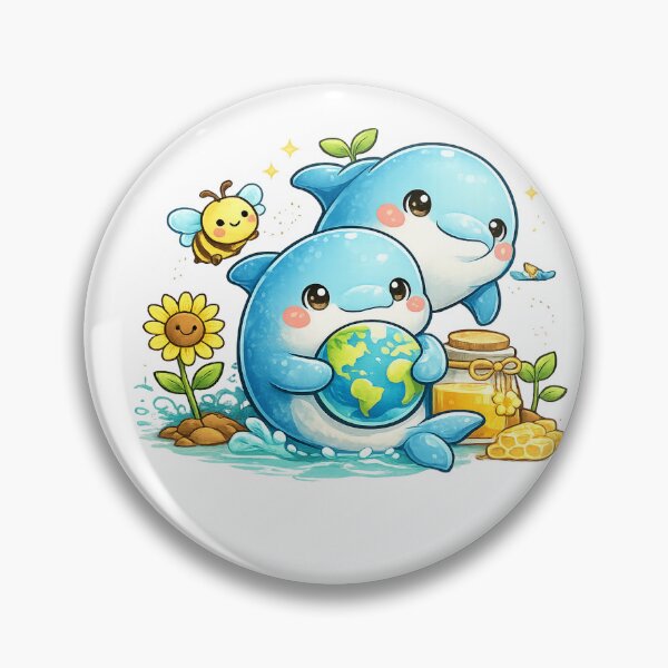 Item preview, Cute Eco Dolphin Holding Earth designed and sold by oli-ml.