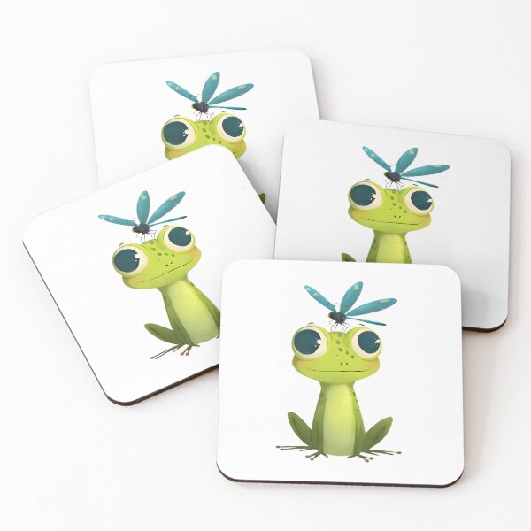 Item preview, Frog & Dragonfly Squad designed and sold by Retro Whimsy.