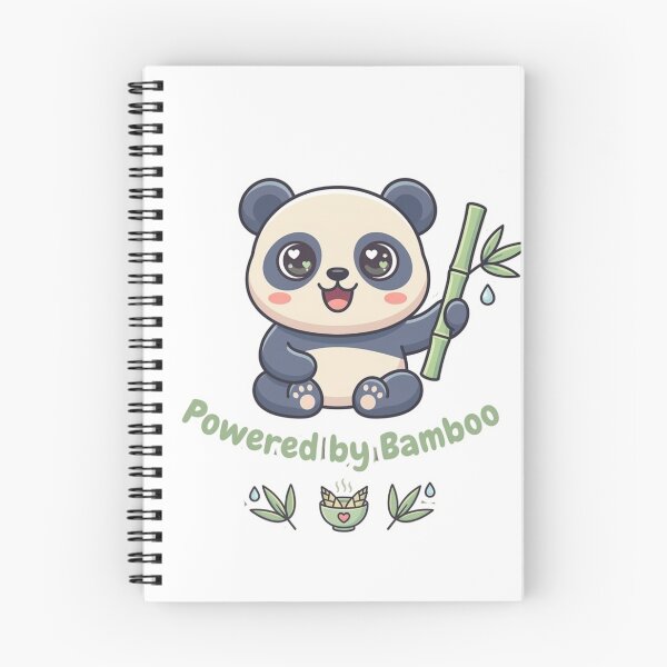 Item preview, Powered by Bamboo – Cute Panda Funny Aesthetic Design designed and sold by SarcasmThreads.
