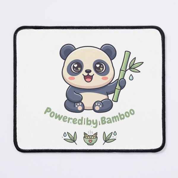Item preview, Powered by Bamboo – Cute Panda Funny Aesthetic Design designed and sold by SarcasmThreads.