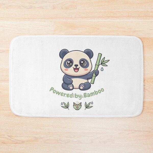 Item preview, Powered by Bamboo – Cute Panda Funny Aesthetic Design designed and sold by SarcasmThreads.