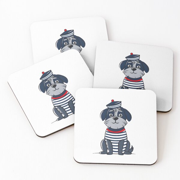 Item preview, Sailor Dog in Stripes designed and sold by Retro Whimsy.