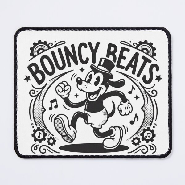 Item preview, Bouncy Beats Vintage Cartoon – Back When Beats Had Soul Retro Music Tee designed and sold by R&K Creative Co..