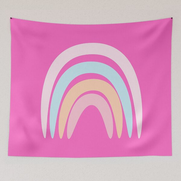 Item preview, Retro Rainbow in Pink  designed and sold by Ink & Print Store .