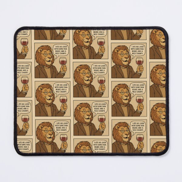 Item preview, Savage Lion Hannibal Lecter Parody – “I Ate His Liver” Quote designed and sold by Donsean22.