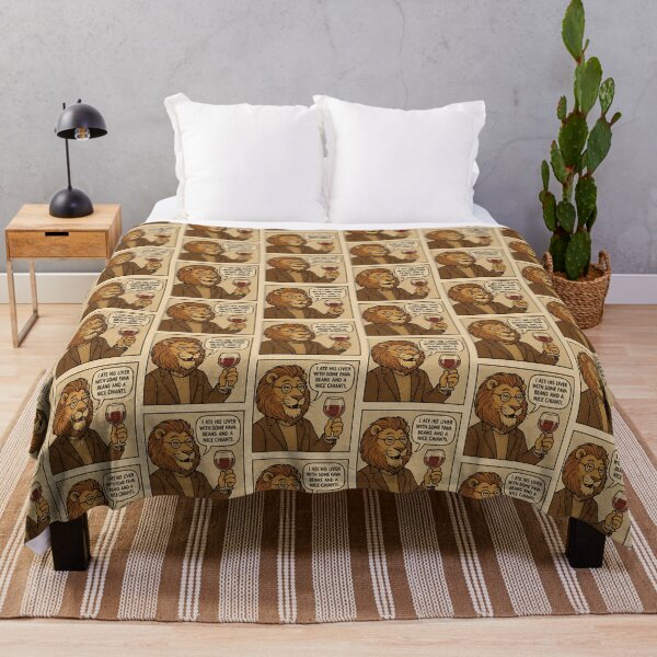 Item preview, Savage Lion Hannibal Lecter Parody – “I Ate His Liver” Quote designed and sold by Donsean22.