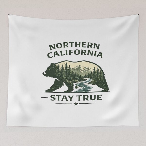 Item preview, Northern California Stay True designed and sold by BlackRockX.
