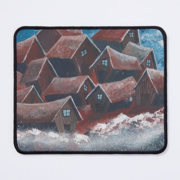 Item preview, A split complementary, Seuss inspired, moonlite, ocean side village designed and sold by MyTimeDesign.