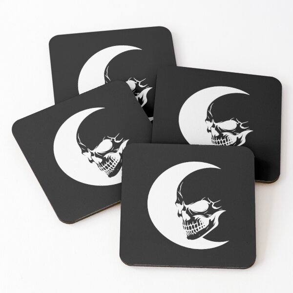 Item preview, Minimalist Skull Moon Silhouette designed and sold by CyrilloArt.