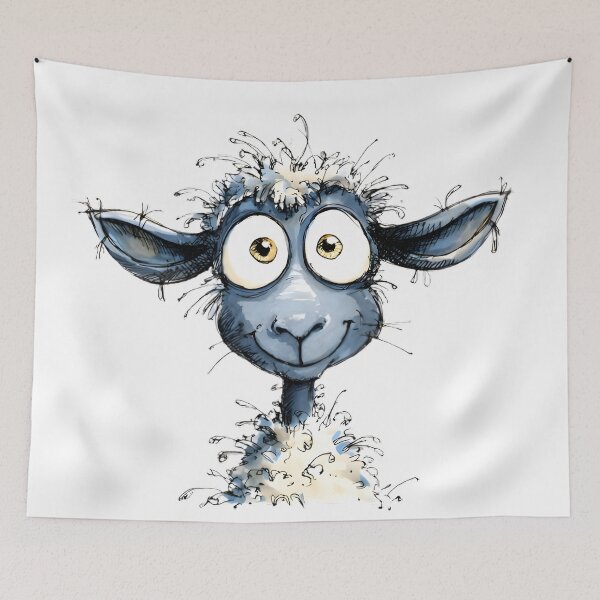 Item preview, Funny Little Sheep designed and sold by Retro Whimsy.