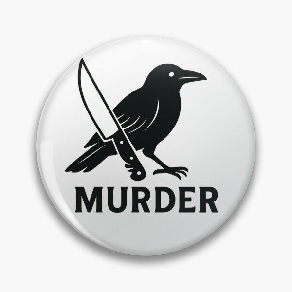 Item preview, Dark Humor Crow Knife Illustration for Gothic Humor Fans designed and sold by RickE.