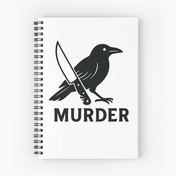 Item preview, Dark Humor Crow Knife Illustration for Gothic Humor Fans designed and sold by RickE.