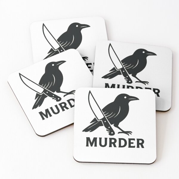 Item preview, Dark Humor Crow Knife Illustration for Gothic Humor Fans designed and sold by RickE.