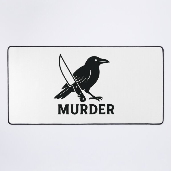 Item preview, Dark Humor Crow Knife Illustration for Gothic Humor Fans designed and sold by RickE.
