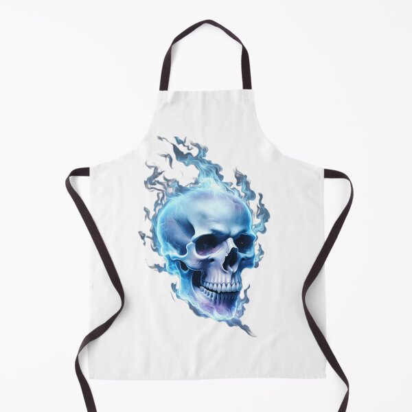 Item preview, Ethereal Blue Flame Skull - Ghost Fire Eternal Spirit Art designed and sold by j0mj0ma.