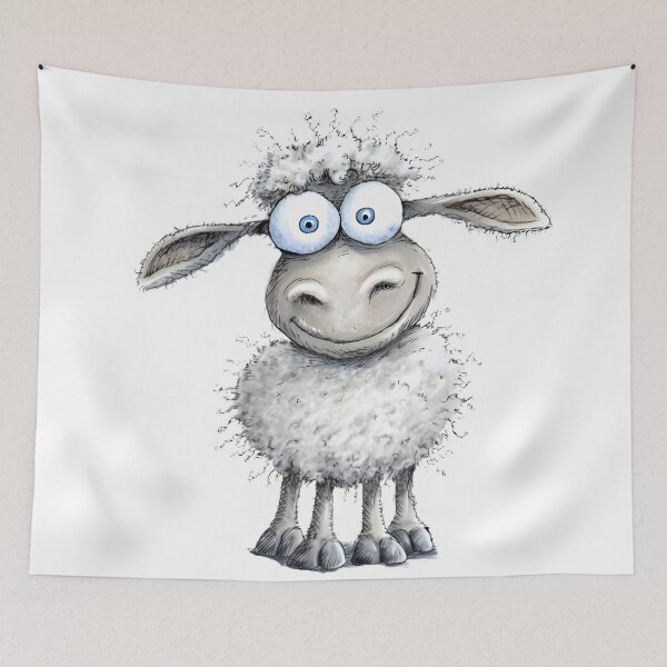 Item preview, Funny Little Sheep designed and sold by Retro Whimsy.