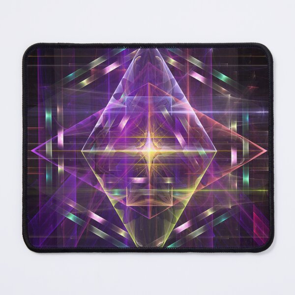 Item preview, Symmetrical Neon Geometry Art - Borsalino (Rectangular Version) designed and sold by studiobprints.